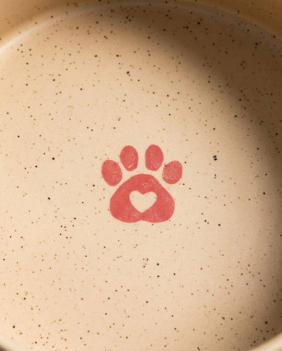 Dog Bowl Set Cozy Hearts