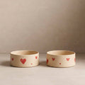 Dog Bowl Set Cozy Hearts