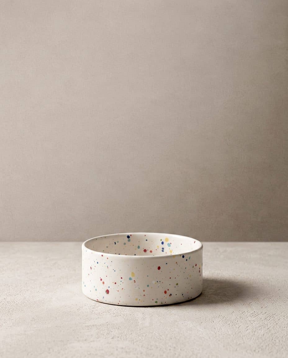 Dog Bowl Set New Party white