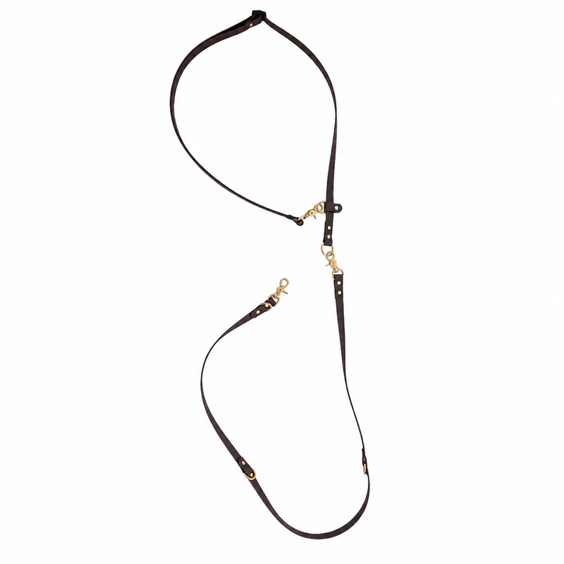 crossbody-leine allround cocoa