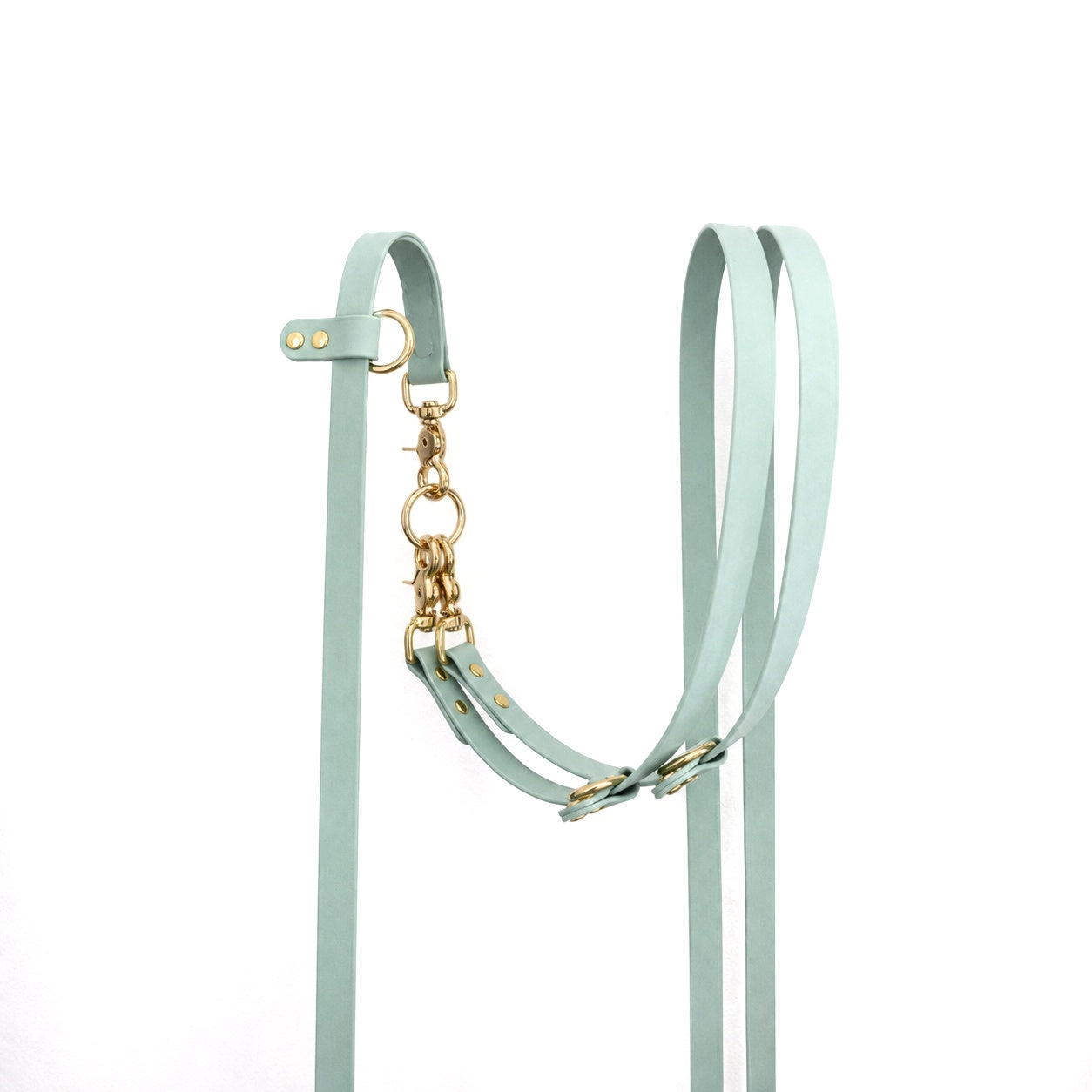 crossbody-doppelleine salbei