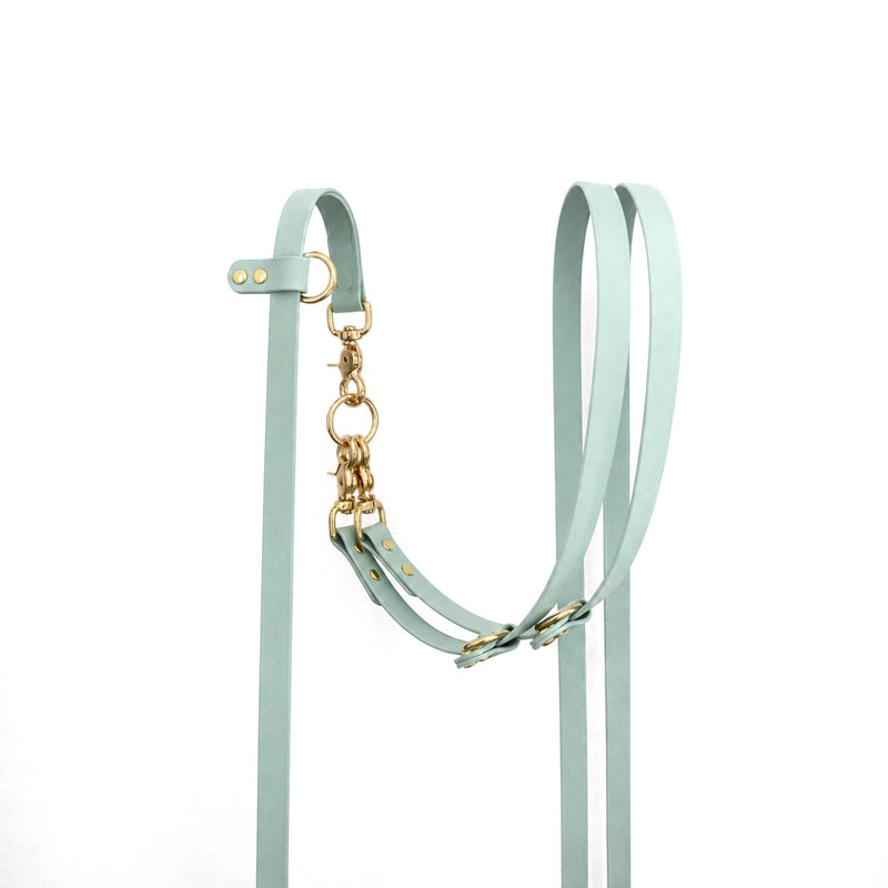 crossbody-doppelleine salbei